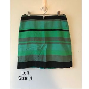 Striped Loft Mini Skirt